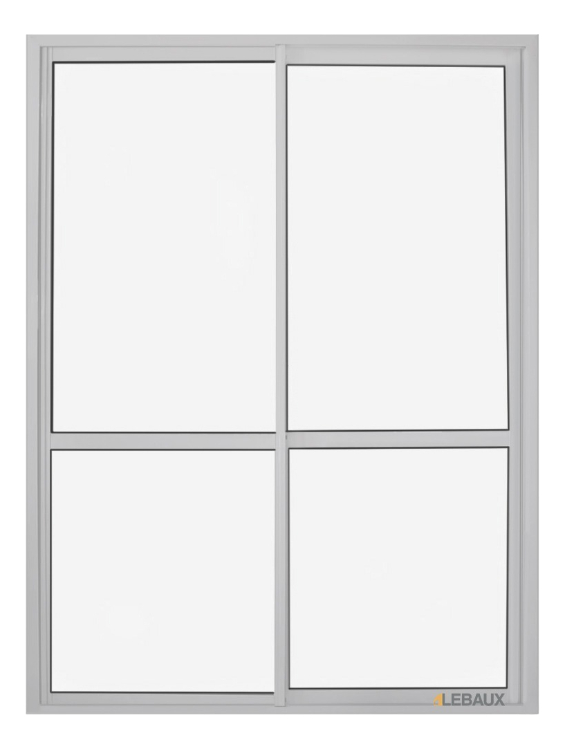 Puerta Ventana Balcón Herrero 150x200 Vidrio 4mm Lebaux Color Blanco