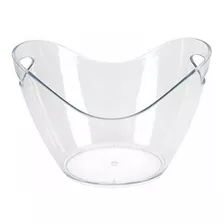 Yeso Cubo De Hielo De Plastico Transparente De 3.5 Litros -