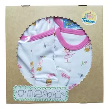 Ajuar Caja Babyshower 5 Prendas 0-3 Meses