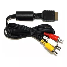 Cabo 3 Rca Áudio Vídeo Para Playstation 1 E 2 Mxt 1.80mts