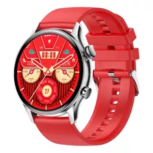 Smartwatch Colmi I30 Silicon Red Ss Con Malla De Silicona Color De La Caja Rojo Color Del Bisel Plateado