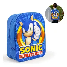 Mochila Sonic Diseño 3d Escolar Primaria Original De Ruz®