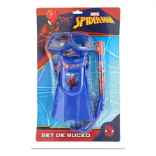 Set Snorkel Buceo Niños Spiderman Infantil