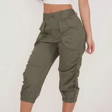 Lápiz De Cintura Alta Para Mujer, Pantalón Capri, Bolsa De P