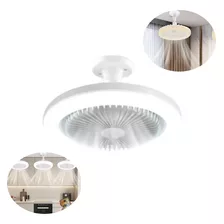 Ventilador Redondo De Teto Com Luz Led Pequeno Domestico