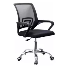 Silla De Escritorio Glowup Sf1510 Gamer Ergonómica Negra Con Tapizado De Mesh