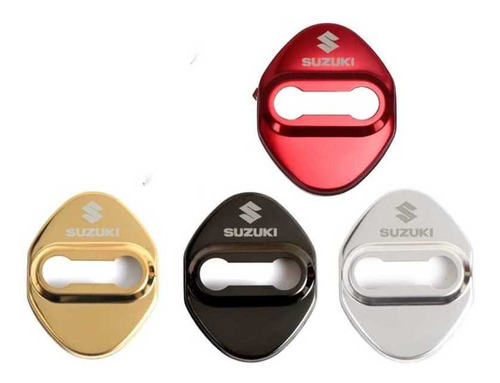 Embellecedores De Contra Chapas Con Logo Suzuki  Foto 2