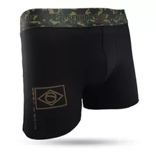 Boxer Temática Em Algodão Supremo. Militar - Selva!