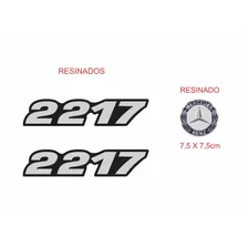 Kit Adesivo Emblema Mercedes Benz 2217