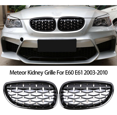 Paragolpes Delantero Kidney Grill Diamond Grille Para E60 E6 Foto 7