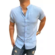 Camisa Cuello Mao | Neru | Chino Para Hombre | Algodon Lino