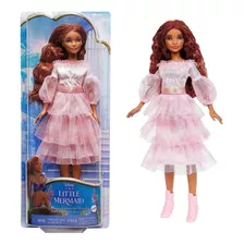 Boneca Disney Ariel Filme A Pequena Sereia Vest. Rosa Mattel