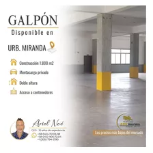 (#1012) Galpón De 1.800 M2 En La Urb. Miranda, Caracas