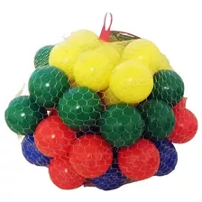 Pelotas De Pelotero X 50 Multicolor Plastico Juguete Nena/e