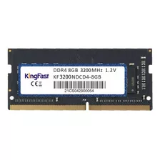 Memoria Ram 8gb Ddr4 3200 Sodimm Negro Kingfast 