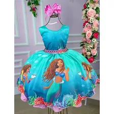 Vestido Temático De Miss Ariel - La Sirenita