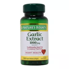 Natures Bounty Garlic Extract Aceite De Ajo 1000 Mg [100 Cap