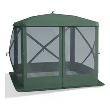 Outsunny Carpa De Campaña Desplegable Con Toldo Para Acamp.