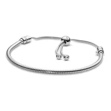 Pulsera Pandora Deslizante Moments 100% Plata Ley + Kit