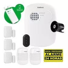 Kit Alarme Intelbras App C/ 5 Sensores Sem Fio E S/ Bateria