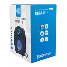 Caixa De Som Bluetooth 100w Sd Usb Fm Aux Rbm-013 Hoopson