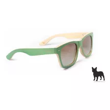 Lentes De Sol De Bambú Wooeyewear Nature Verdes Polarizadas