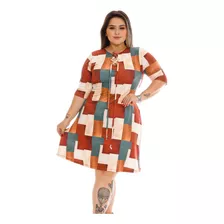 Roupas Femininas Plus Size Vestido Manga Longa Para Gordinha