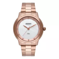 Relógio Orient Feminino Rosé Gold Frss0054 Swarovski®