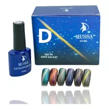 Gama Gel Uv Ojo De Gato Galaxy Uñas 6 Piezas 10 Ml Esmalte