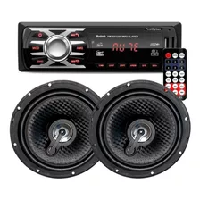 Mp3 Player Bt Usb Fm Sd + Falante 6 Polegada Som Automotivo