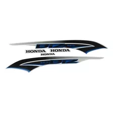 Kit Adesivo Jogo Faixas Honda Biz 125 2014 Ex Branca