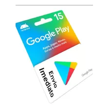 Gift Card Google Play R$ 15 Código Digital 