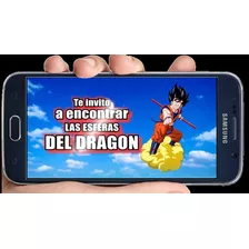 Tarjetas Video Invitacion Dragon Ball Z Digital Animada