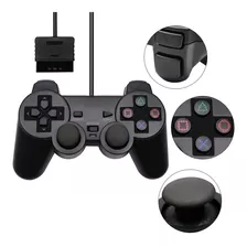 Controle Joystick Para Ps1 Ps2 Dualshock Px2 Blister Knup Cor Preto