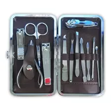 Kit Cortador De Unha Manicure Portatil Estojo Pinca Tesoura