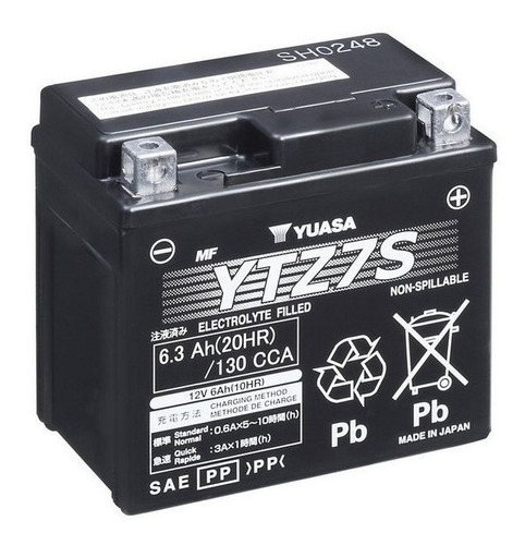 Bateria Yuasa, Modelo Ytz7s