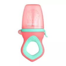 Alimentador Com Tela De Silicone Funny Meal Rosa Multikids