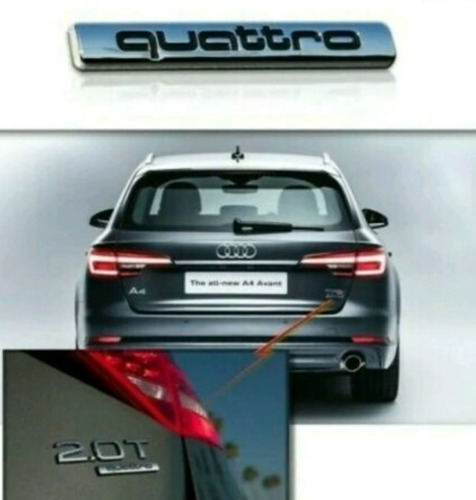 Emblema Audi Quattro  Audi, A3, A4, A5, A6l, A7, A8, Q3 Q2 Foto 8