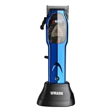 Maquina De Corte De Pelo Inalambrica Wmark Ng-9002 Azul