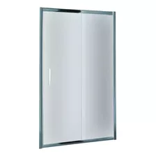 Mampara De Baño 120x190 Cm Vidrio 8 Mm Esmerilada 2 Hojas 