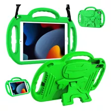 Funda iPad 2021 10.2 Ltrop 9a/8a/7a Gen C/soporte/verde