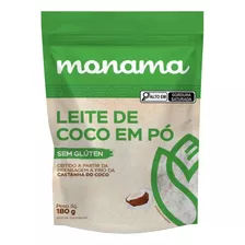 Leite De Coco Vegano Natural Em Pó 180g - Monama