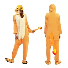 Pijama Kigurumi Macacão Pokemon Pikachu Charmander Squirtle 