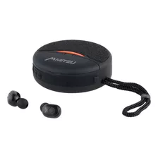 Audífonos True Wireless Con Bocina Bluetooth Mh-9111 Color Negro