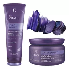 Kit Eudora Siage Loiro Expert Shampoo+mascara Matizadora