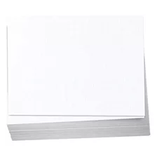 Papel De Cartulina De Lino Blanco Plano De 4.5x6.25 Pul...