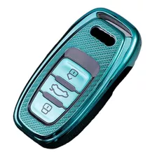 Funda Llave Audi Tpu Cromo/fibra A4 A5 A7 A8 Q5 Q7