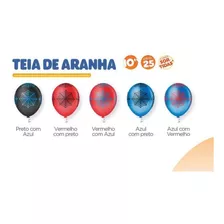 Homem Aranha Balao De Latex * Teia Spider Man - 25 Unidades