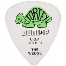 Dunlop 424r.88 Cuña De Tortex, Blanco / Verde, .88 Mm, 72 /