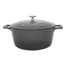 Caçarola 24cm Antiaderente Com Tampa Cook E Chef Mimo Style Cor Cinza